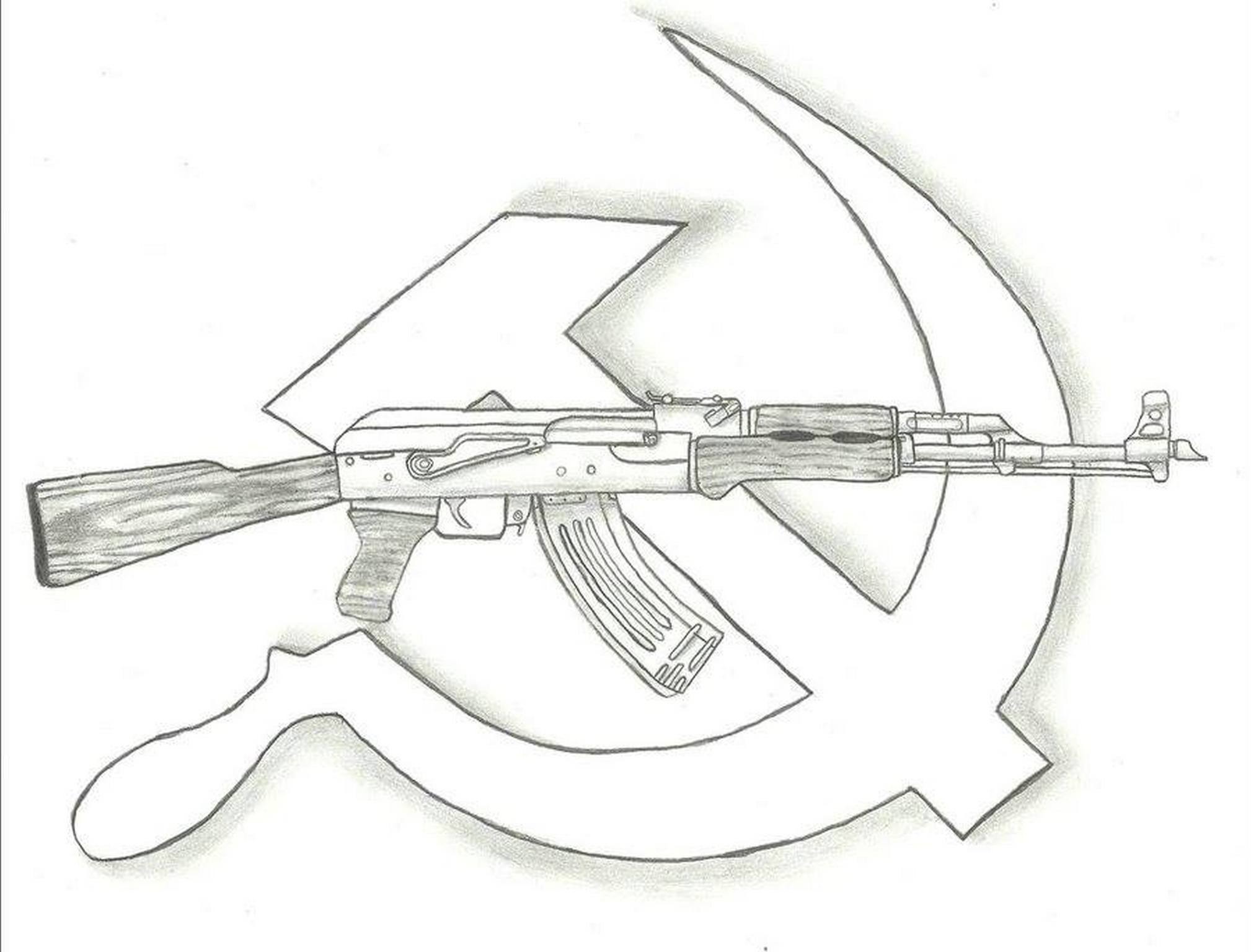 Оружие КС го раскраска АК 47