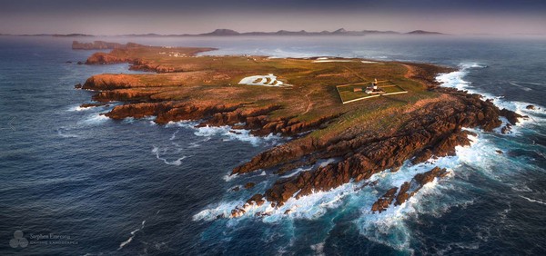 Tory Island (Донегол) с высоты птичьего полета.