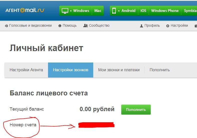 Как узнать номер аккаунта